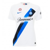 Camiseta Inter Milan Federico Dimarco #32 Segunda Equipación Replica 2023-24 para mujer mangas cortas